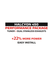 Load image into Gallery viewer, Halcyon 450 Performance Package. Tuner plus Performance exhausts
